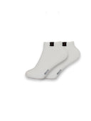 2 paar witte enkelsokken Dames